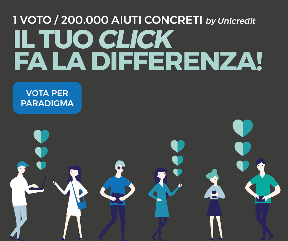 Al momento stai visualizzando Il tuo CLICK fa la differenza: vota per Paradigma!